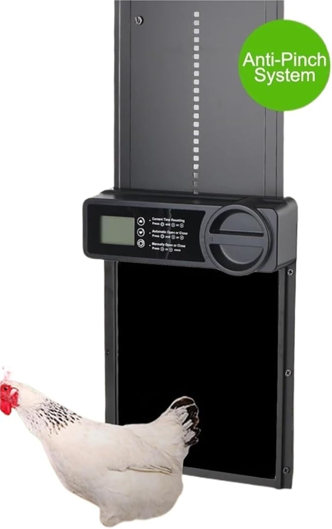 Anti-Pinch Function Small Pet Supplies Retractable Door Display Safety Gate Automatic Chicken Coop Door Controlled Open