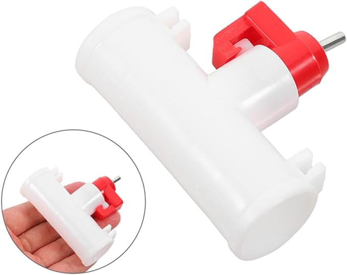 10pcs Dual-Head Ball Valve Poultry Water Nipples Automatic Chicken Waterer System Farm Drinking Fountain for Backyard and Commercial Use