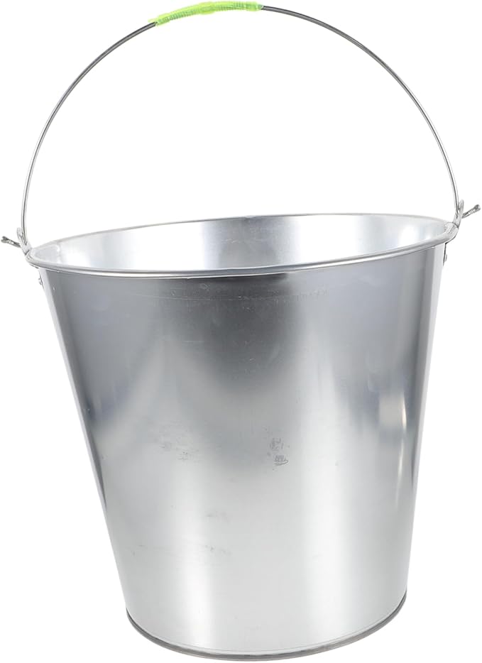 VICASKY Metal Waste Bucket Chicken Farming Equipment Poultry Feeder Coop Indoor
