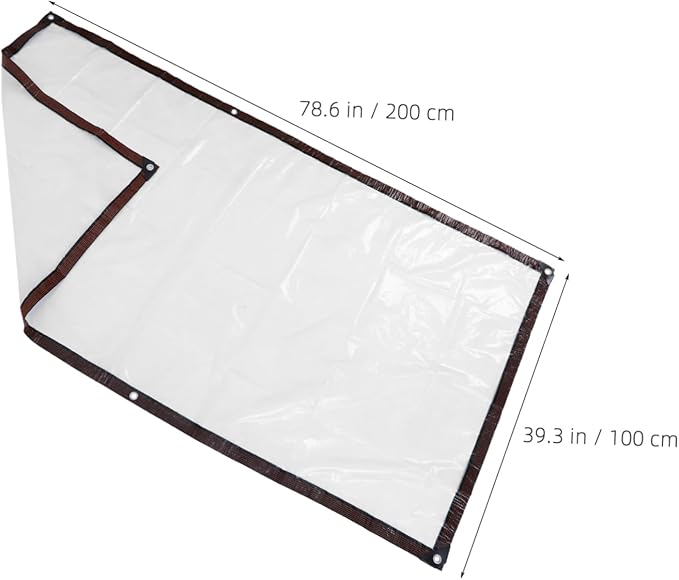 1m Camping Shed Chicken and Rabbit Cage Tarpaulin Cover Sheet Grommets for Outdoor Use
