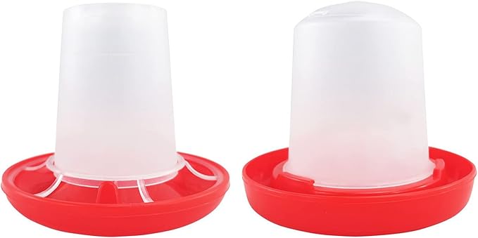 Baby Chick Feeder Waterer 0.35Lbs Chicken Feeder 5.4 Ounce Chicken Waterer Small Birds Poultry Feeding Equipment