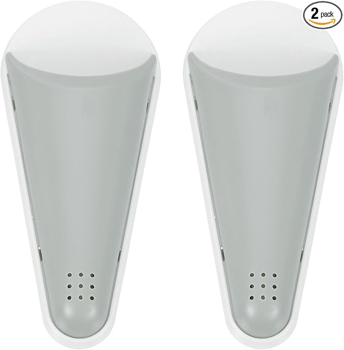 uxcell 2Pcs Magnetic Scissor Holder, Kitchen Scissors Holder with Magnetic Adsorption Drainage Holes Detachable Shears for Kitchen Refrigerator Organization, White Gray