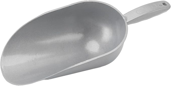 Pet Food Scoop Durable Aluminum Alloy Grain Shovel for Poultry Dog Cat Feed Ideal for Kitchen Shop Use