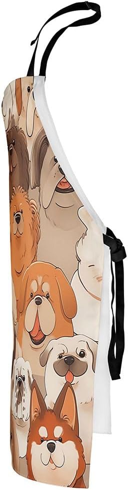 jejeloiu Cartoon Cats Apron for Women Men 26"x31"