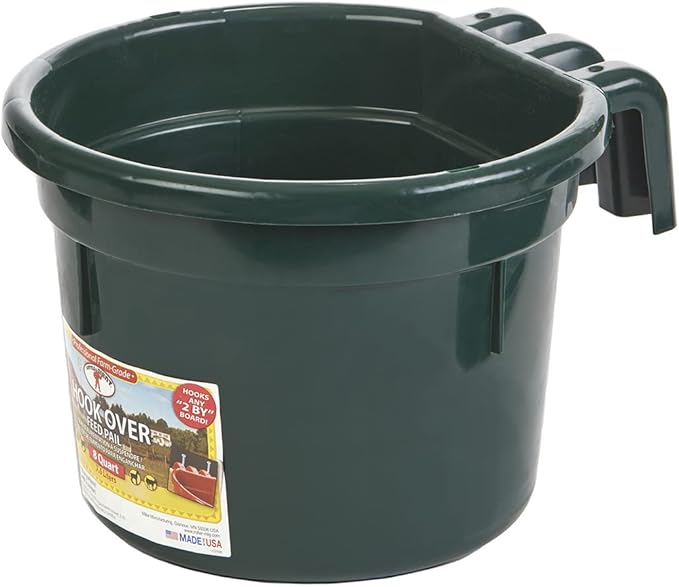 8 Quart Hook Over Feed Pail