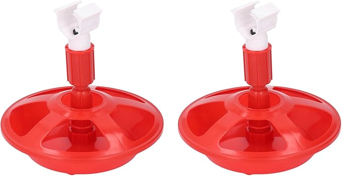 Zerodis Automatic Chicken Waterer, 2 Pack, PP Material, G3/4 Thread, Poultry Drinking Bowl for Chicks, Ducks, Geese Animal Water Dispenser