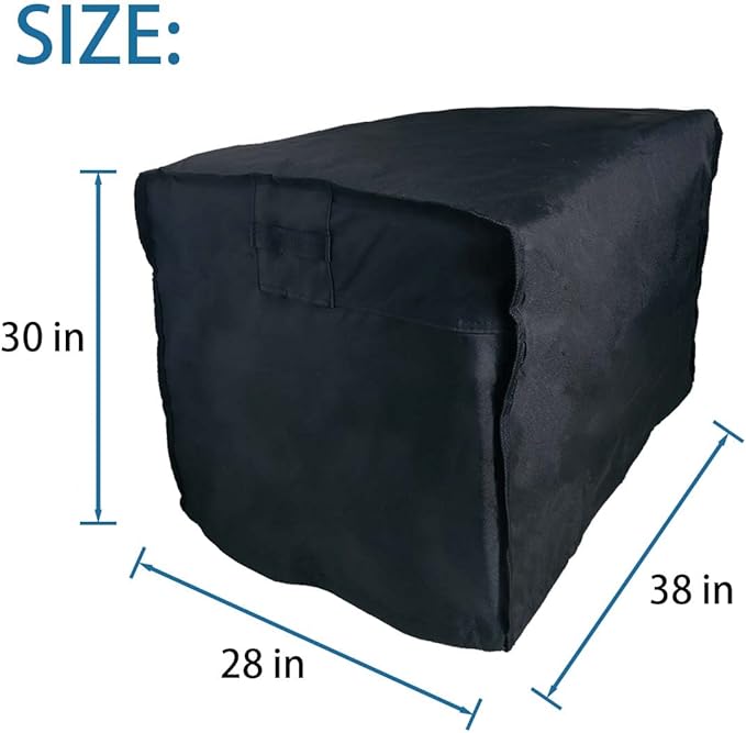 Waterproof Generator Cover 38 x 28 x 30 inch, for Most Generators 5500-15000 Watt, Heavy Duty Thicken 600D Polyester,Weather and UV Resistant