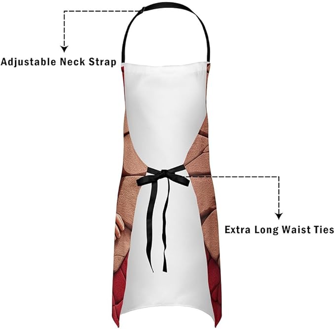 jejeloiu Cartoon Cats Apron for Women Men 26"x31"