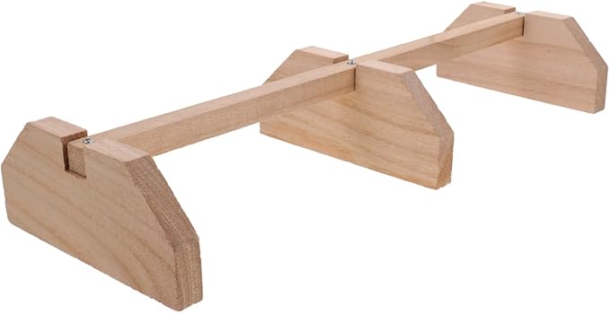 SUPVOX Wooden Chicken Perch for Coop Natural Smooth Roosting Bar Hen Standing Perch 15.74X5.90X2.55In Suitable for Large Birds and Hens