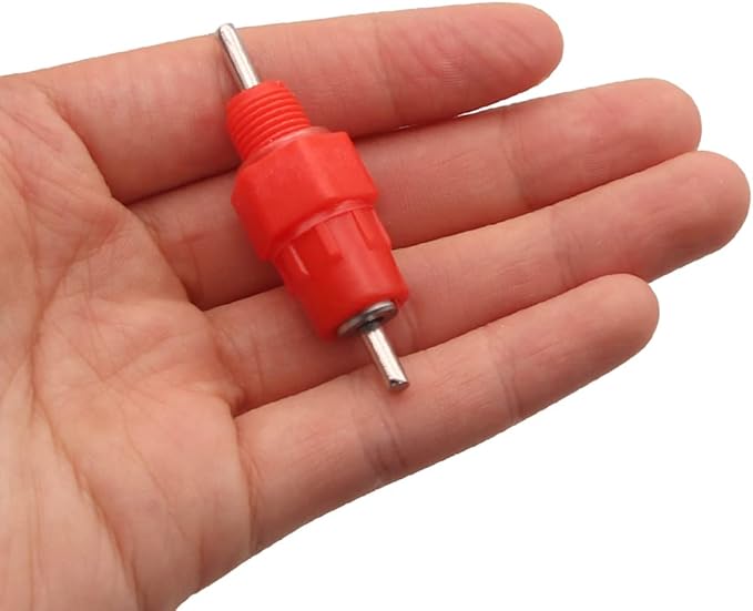 35PCS Automatic Chicken Water Nipple Drinker Feeders Screw Style Water Drinking for Poultry Hen Duck