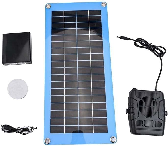 20W Solar Heater For Chicken Coop Monocrystalline Solar Panel Heater With Dual USB Output Battery, Portable Outdoor Heating And Charging Kit For Winter Camping, RV, Hiking, And Pet House Warmth、(30W)