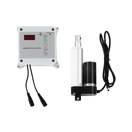 Chicken Coop Door Opener Automatic Door Opener Closer 12VDC Timing Photosensitive Remote Control Kit (US