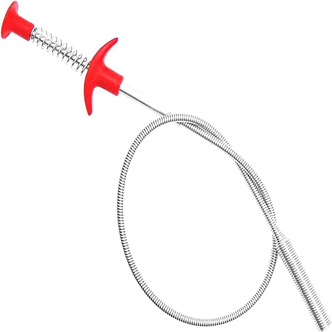2 Pack of ALINNA Flexible Grabber Claw Pick Up Reacher Tool with 4 Claws Bendable Hose Pickup Reaching Assist Tool for Litter Pick, Home Sink, Drains, Toilet(24 Inches)
