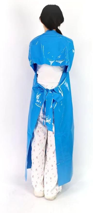 ELEBOX Waterproof Apron with Long Sleeves, Safety Apron Work Uniform for Men & Women, Chemical Resistance Anti-Tear Apron