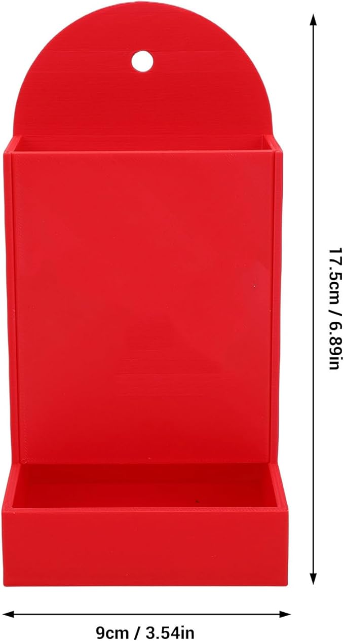 Zerodis Chicken Feeder Hanging Automatic PVC Feed Dispenser with Red Color Large Capacity for Chickens Ducks and Quails