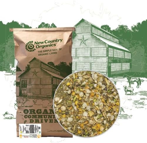 New Country Organics | Corn-Free Turkey Grower Feed 40 lbs I Turkey Feed for Jakes and Jennies | Soy-Free and Corn-Free | 23% Protein | Certified Organic and Non-GMO