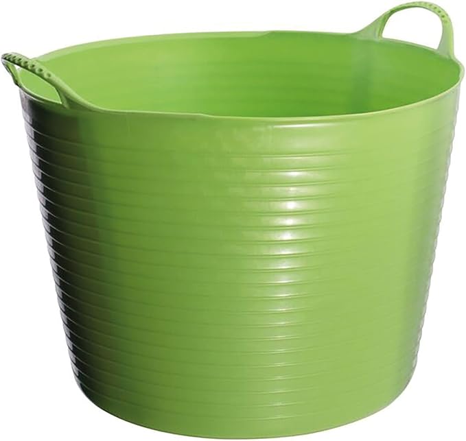 Red Gorilla Large Flexible Plastic Tub, Toy Storage, Laundry, Gardening & More, Pistachio