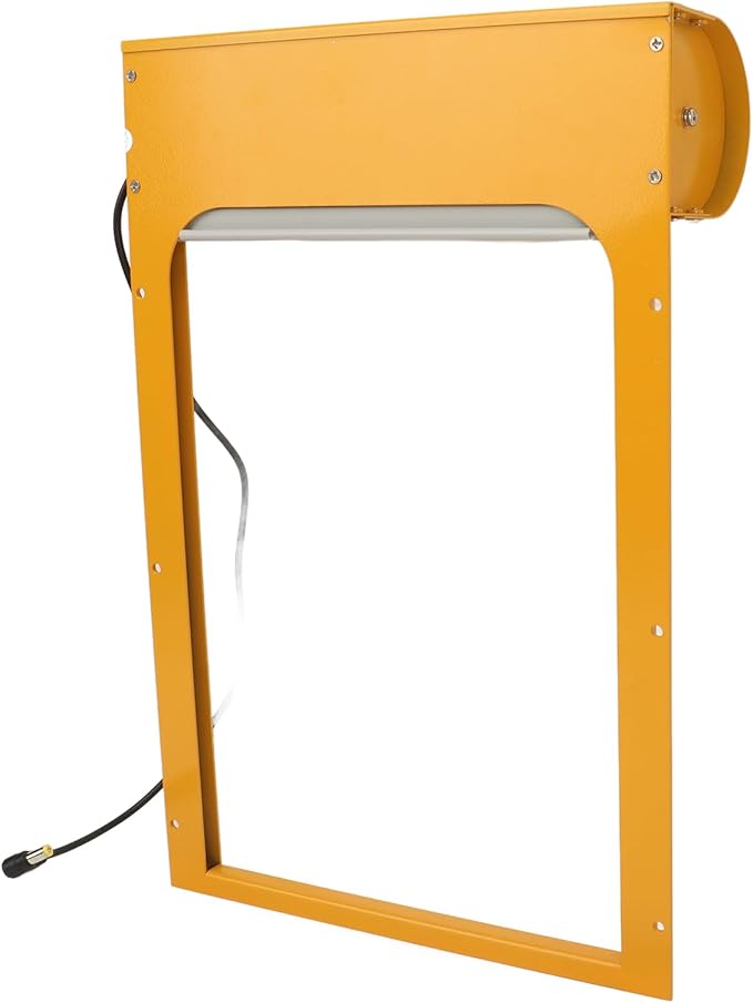 Automatic Chicken Coop Door Opener Battery Powered Timer LED Display with Programmable Controller for Chicken Duck Goose Poultry Coop (Yellow)