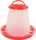 Baost Plastic Hanging Poultry Feeder Chicken Quail Chick Hen Drinker Food Feeder Waterers Bucket Chicken Feeder Trough 1.5L Chick Small Birds Feeder Jar