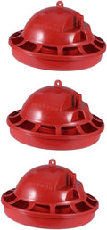 Sosoport 3pcs Chick Water Drinking Cups Automatic Refill Poultry Drinker Easy to Install Chick Float Waterer for Clean Hydration for Brooders and Poultry Use