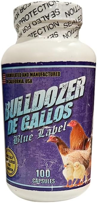 Made in The U.S.A. Fresh Bottles of BULLDOZER DE GALLOS (Blue) Manufactured Date Sept 08,2022. Good Till January 2027