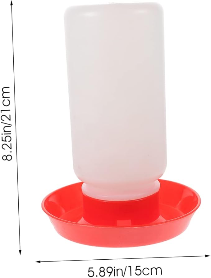 Farm Use Automatic Poultry Waterer and Chick Feeder Kit Food-Grade Drinking and Feeding Device for Chickens and Geese Easy to Clean Large Capacity