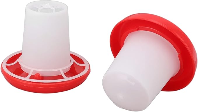 Poultry Feeder and Waterer Kit, Rotary Sleeve Design, Automatic Feeding and Watering Combo for Chicks
