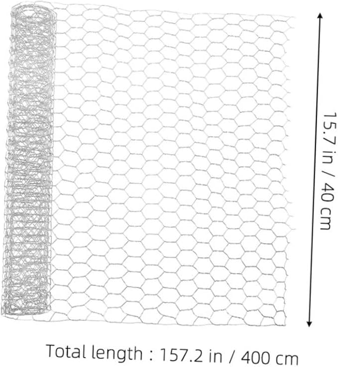 1Roll Heavy Duty Galvanized Chicken Netting Poultry Fencing Wire for Rabbit Cages Garden Enclosures Quick Setup Protection