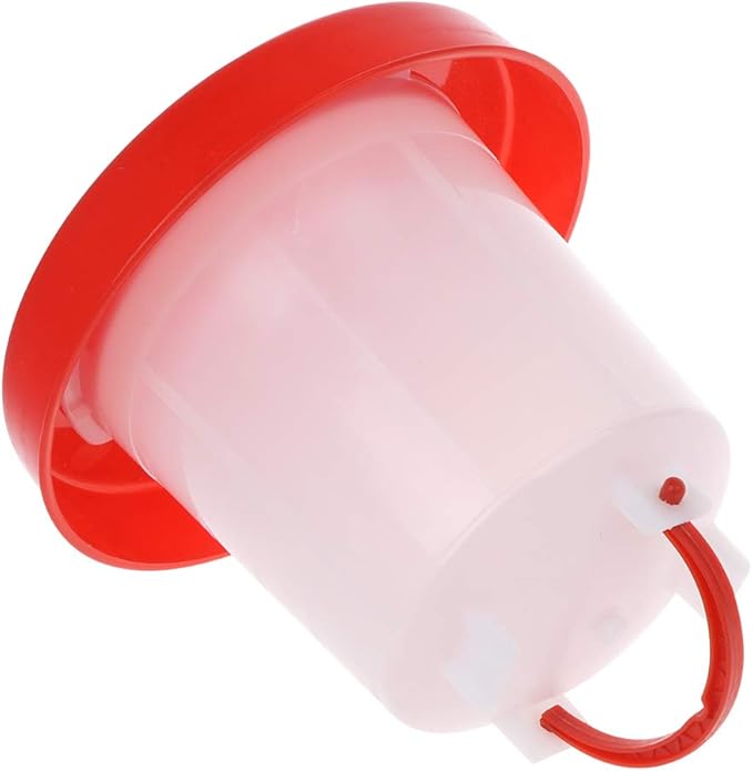 Pet Chicken Feeder Waterer with Portable Handle Auto Poultry Water Drinker Baby Chick Waterer 1.5L Water Container