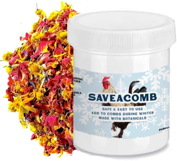 Pampered Chicken Mama SaveAComb Herbal Balm for Comb, Wattle, & Skin (16 Ounce) Winter Care for Bare Combs for Chickens, Baby Chicks, Ducks, Quail, Gamefowl (1 Pound)