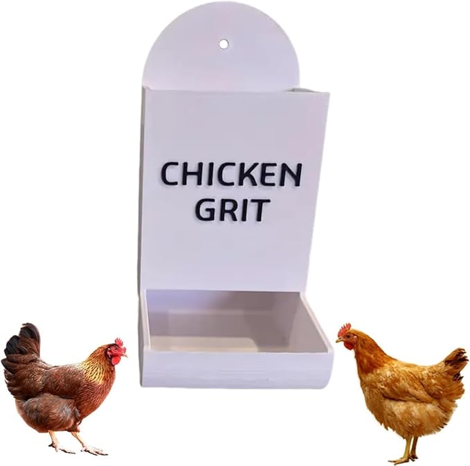 Gravel Feeder - Oyster Shell and Grit Feeder, Versatile Oyster Shell Feeders for Chickens,Hanging Chicken Feeders Trough,Precision Nutrition, Chickens Coop Accessories for Poultry (b)