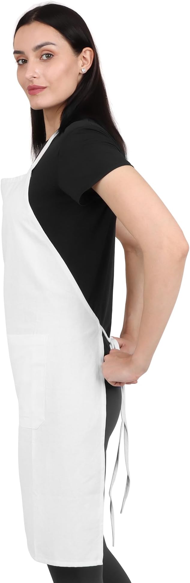 Kitchen Apron Cotton Waterdrop Resistant with adjustable Aprons for Women with Pockets 9 Color option Cooking