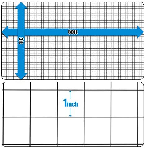 Fencer Wire 16 Gauge Black Vinyl Coated Welded Wire Mesh Size 1 inch by 1 inch for Home and Garden Fence and Pet Enclosures Protect Chickens Rabbits and Farmed Animals (c) 3 ft. x 50 ft.