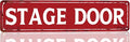 Home Theater Decor Stage Door Sign Vintage Metal Tin Signs Theatre Posters For Home Movie And Musical Theater Concert Entry Sign Musical Theater Wall Art Decor 16x4 Inches