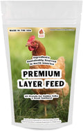Pampered Chicken Mama Chicken Feed Mash - Premium Layer Feed Pellets - High Protein & High Calcium Chicken Grower Feed Supplies (10 Pounds)