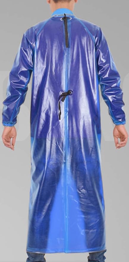 SUJAN Apron with Sleeves Splash Suit Waterproof Smock Chemical Resistant Safety Aprons Coverall