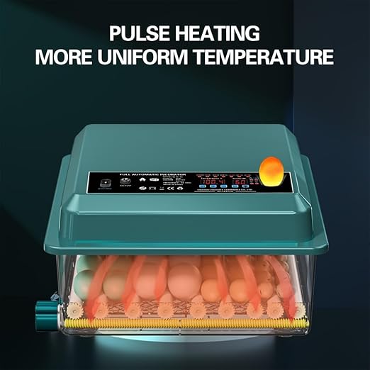 Automatic Egg Incubator 36-Tray, Digital Humidity Control with Auto Flip, Adjustable Egg Spacing, Fahrenheit Display, Suitable for Chicken, Duck, Goose, Bird Eggs, Quail Eggs