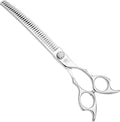 Curved Chunkers Shears Dog Grooming Professional 7.5 in Chunkers Scissors for Dogs Japan VG10 Stainless Steel Pet Grooming Thinning Scissors for Cut for Dogs and Cats.