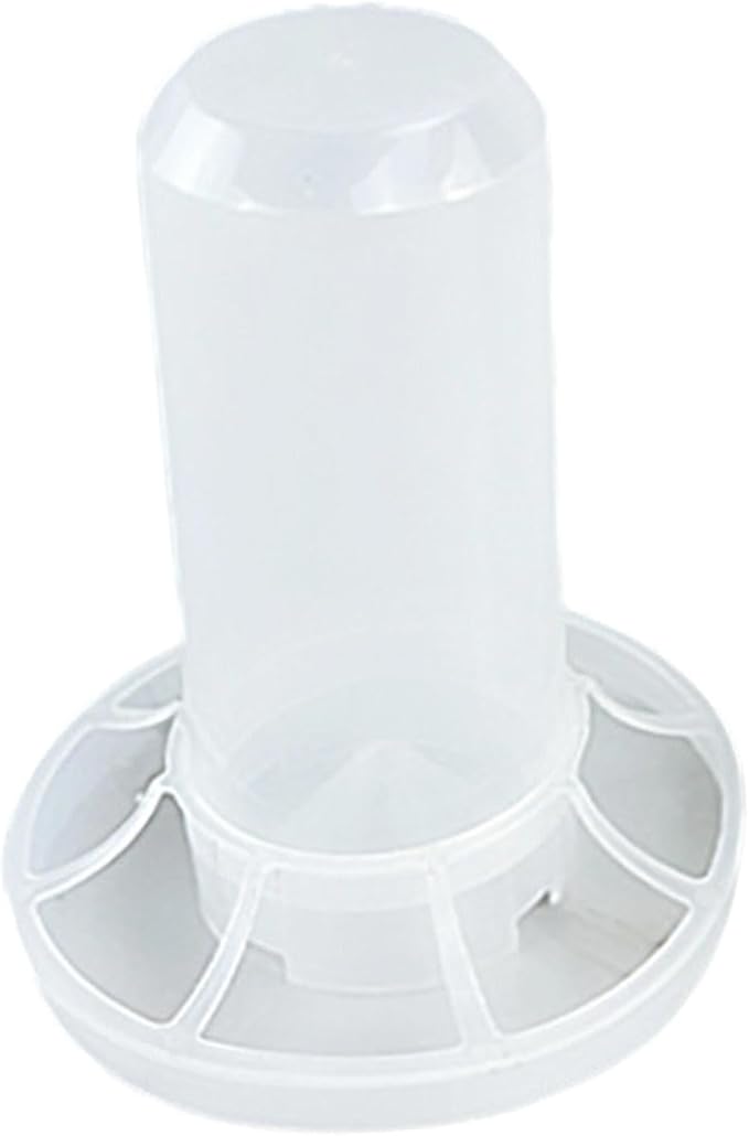 Automatic Chicken Feeder,Birds Dispenser Assembly,Inside No Waste Feeder Bucket with Ports for Small Birds,Turkeys, for 350ml Water