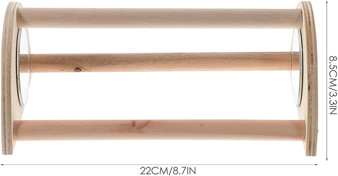 Chicken Roosting Bar and Chick Perch for Brooder, Wooden Standing Perch with Support Frame, Natural Wood Chicken Coop Accessory for Chick Roosting and Standing