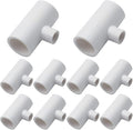 PVC Tee Fittings for Threaded Nipples Chicken Waterer- Reducing Tee Fittings for Schedule 40 PVC Piping with 1/8'' FPT Threads (10)