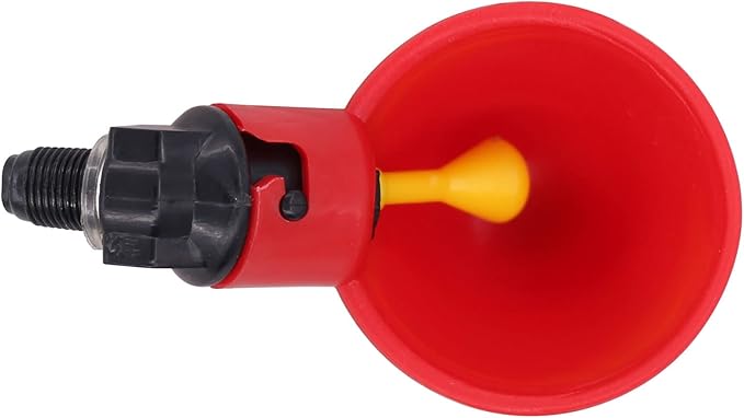 MOTOKU Poultry Quail Chicken Hen Duck Automatic Water Drinking Cups Waterer Drinker with Nuts 30 Pack