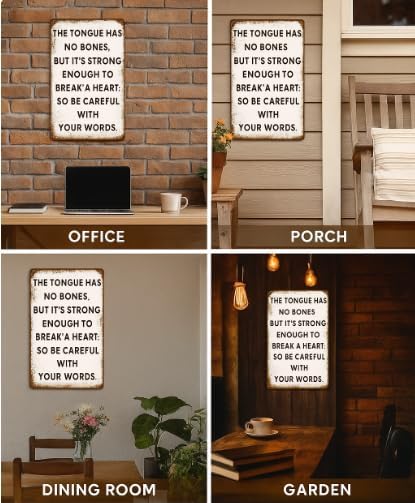 Everything Is Figureoutable – Funny Vintage Tin Sign (8x12 Inch) – Motivational Metal Wall Art for Porch, Office, Coffee Shop, Outdoor, Dining Room – Great Gift Idea