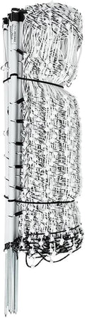 Premier 1 VersaNet® Plus, 20" H x 50'L Portable Electric Garden Net Fence with Built-in Posts | 2" x 2" Strand Spacing at Bottom to Keep Rabbits, Raccoons & Varmints Out of Gardens | White/Black