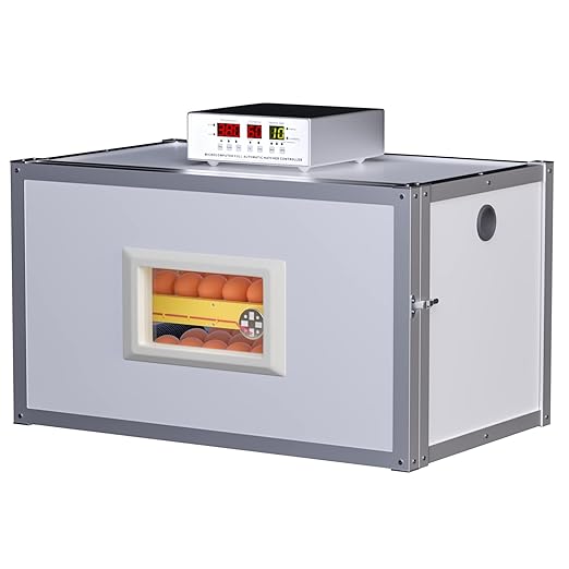 Egg Incubator ，Farm Egg Incubator with Automatic Egg Turning and Humidity Control，Industrial Brooding Machine Chicken Incubator ，Suitable for Chicken Duck Goose Quail Parrot Bird Eggs