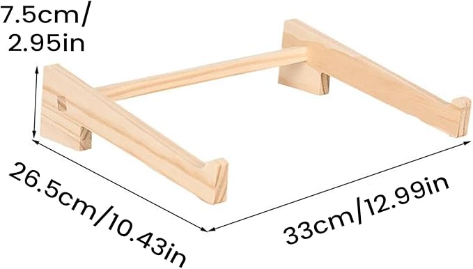 Chick Perch - 33x26.5x7.5cm Chicken Perch for Coop | Strong Wooden Roosting | Poultry Training Perchs Wood | Roosting Bar for Hen Chicks Birds Parrot Play Perching Training Support Brooder Chicke
