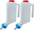 2lots Detachable Poultry Milk Feeders Bottle with Secure Hanging Hook Lamb Feeders for Farm Use Animal Milk