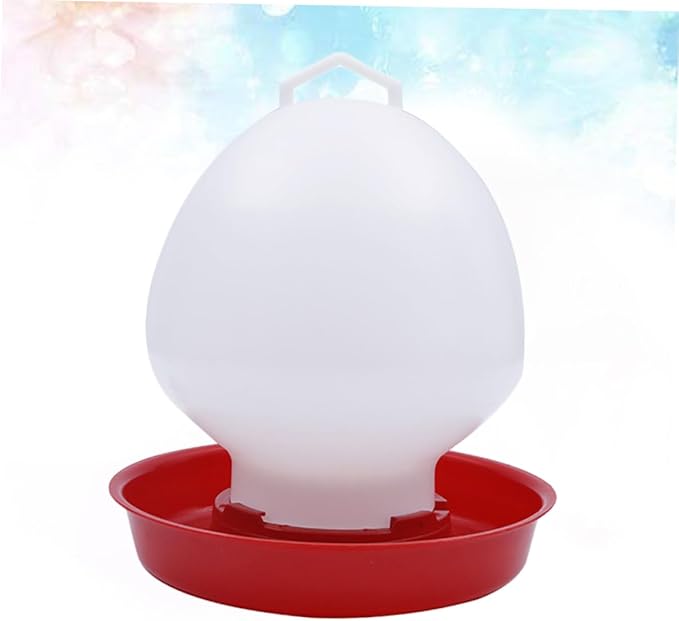 Thickened Plastic Automatic Poultry Water Feeder Dispenser for Chickens Quail Birds Watering System for Home and Commercial Farms Easy to Use Spill Drinker