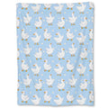 Cute Goose Blanket Gifts, Stars and Water Ripples Flannel Throw Blanket for Couch - 60×50 Inch, Travel & Home Decor by Ti Caldi