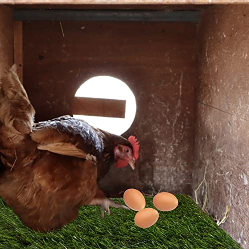8Pack Chicken Nesting Box Pads for Laying Eggs,Washable Nest Box Pads Grass Carpet - Green, Polyethylene (PE) - Image 2